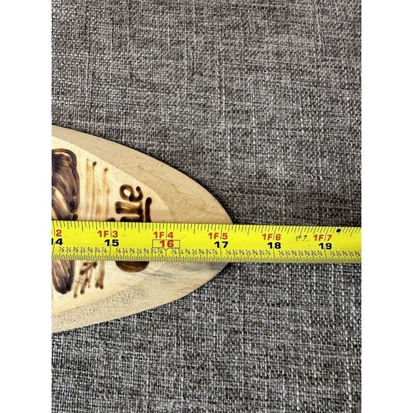 Chile Wood Carved Tribal Handmade Decor Set of 2 Chilean Man Woman Child - Picture 6 of 12